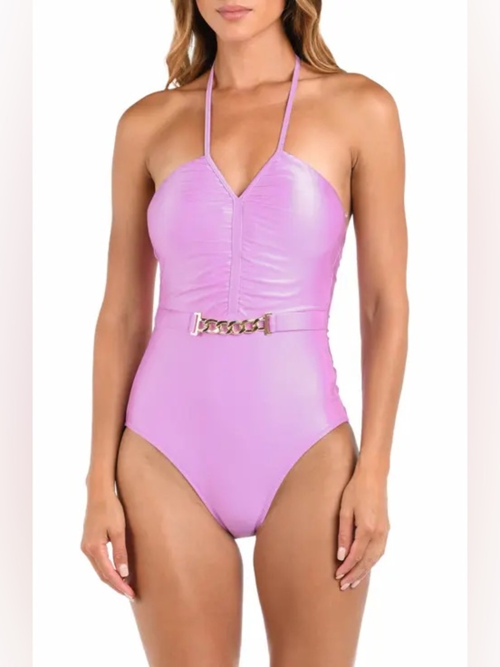 L’AGENCE Lilac One Piece Swimsuit XS B2845